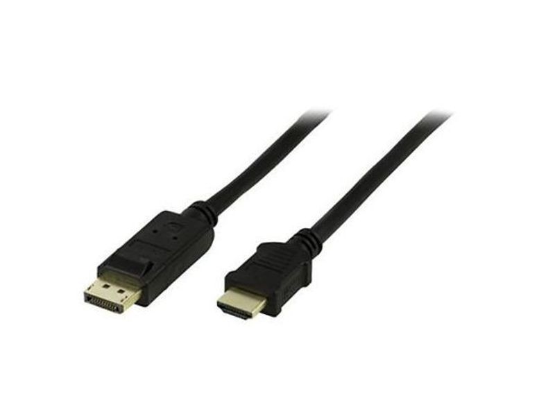 Kabel DELTACO DP-HDMI Ha 5m svart