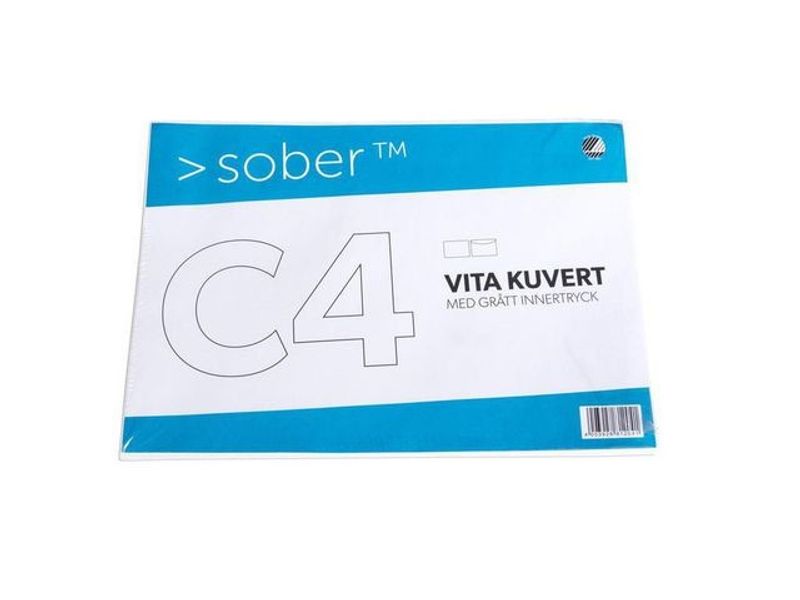 Kuvert konsument fp C4 FH vit 5/fp