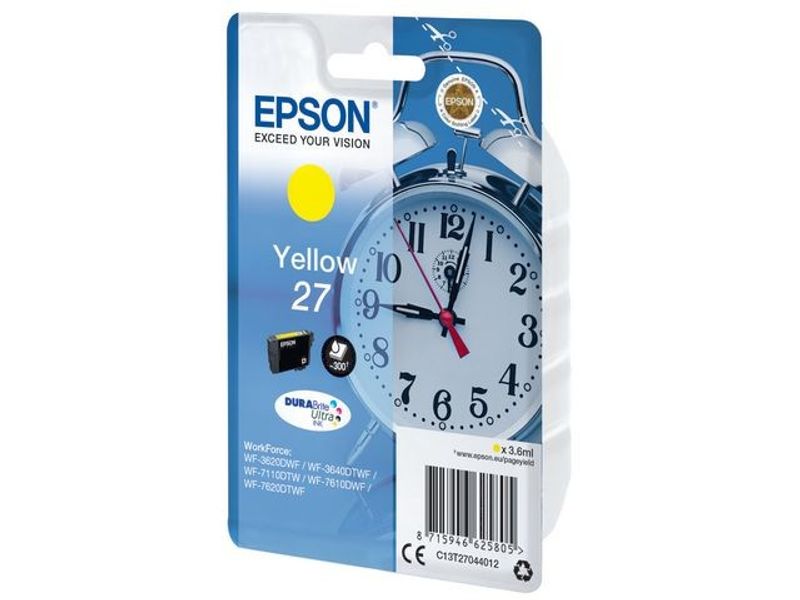 Bläckpatron EPSON C13T27044012 gul