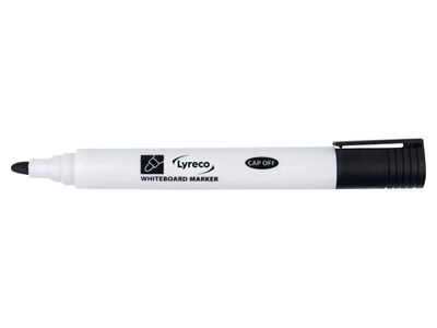 Whiteboardpenna LYRECO drywipe rund sva