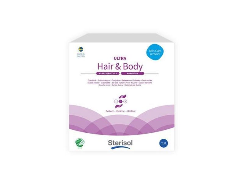 Duschtvål STERISOL Ultra Hair&Body 2,5L