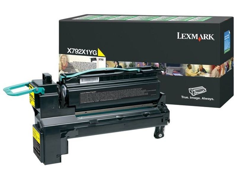 Toner LEXMARK X792X1YG 20K gul