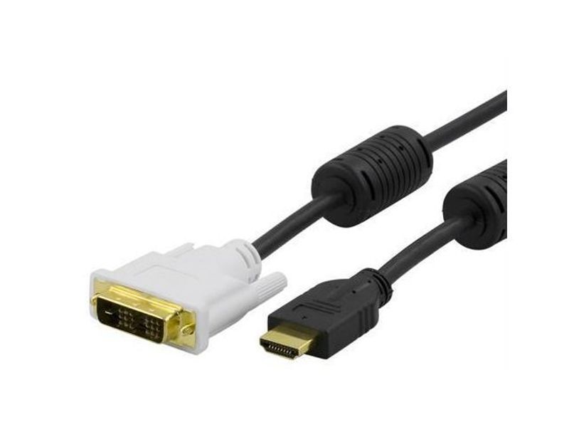 Kabel DELTACO HDMI-DVI hane-hane 1m