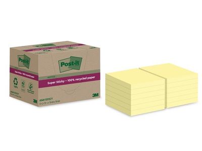 Notes POST-IT SS 76x76mm rec gul 12/fp