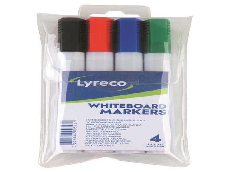 Whiteboardpenna LYRECO drywipe sned 4/fp