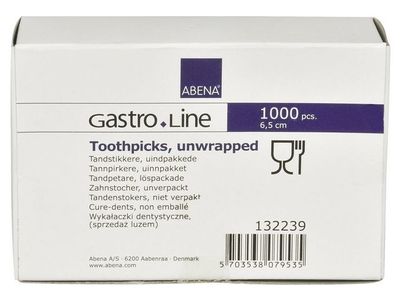 Tandpetare rund lösförpackade 1000/fp