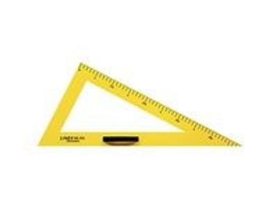 Taveltriangel LINEX 30/60 50cm plast gul