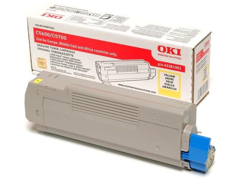 Toner OKI 43381905 2K gul