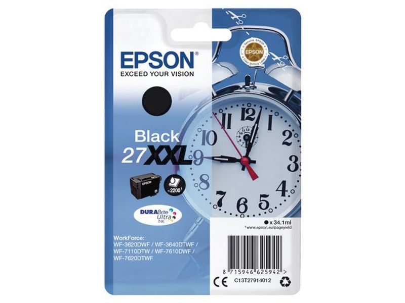 Bläckpatron EPSON C13T27914012 XXL svart