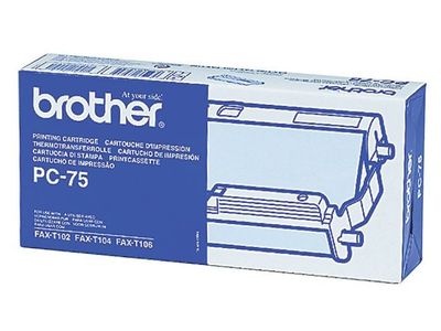 Färgbandsfilm BROTHER PC75 svart