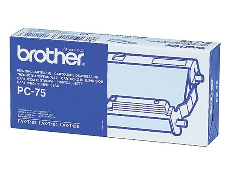 Färgbandsfilm BROTHER PC75 svart