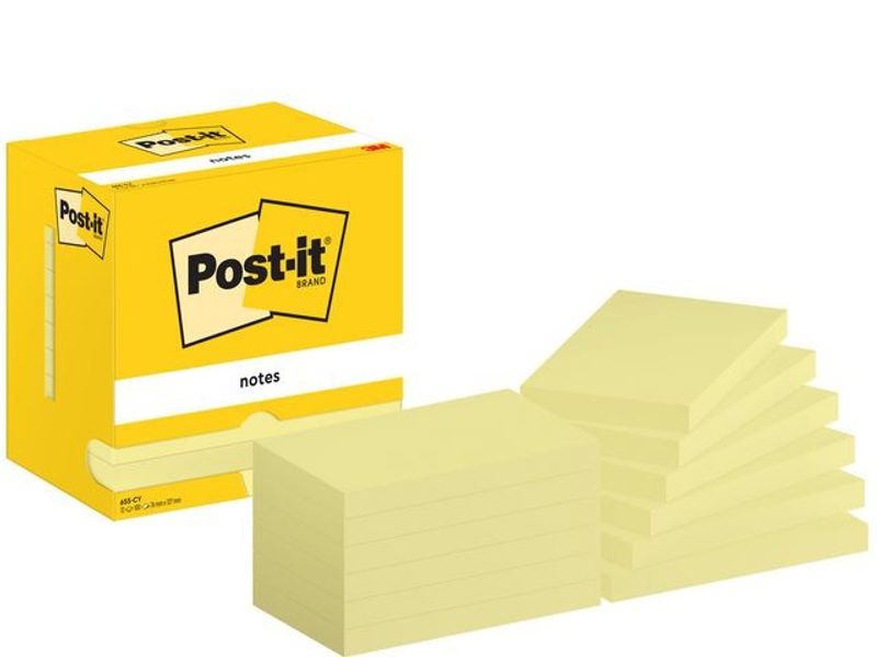 Notes POST-IT 76x127mm gul