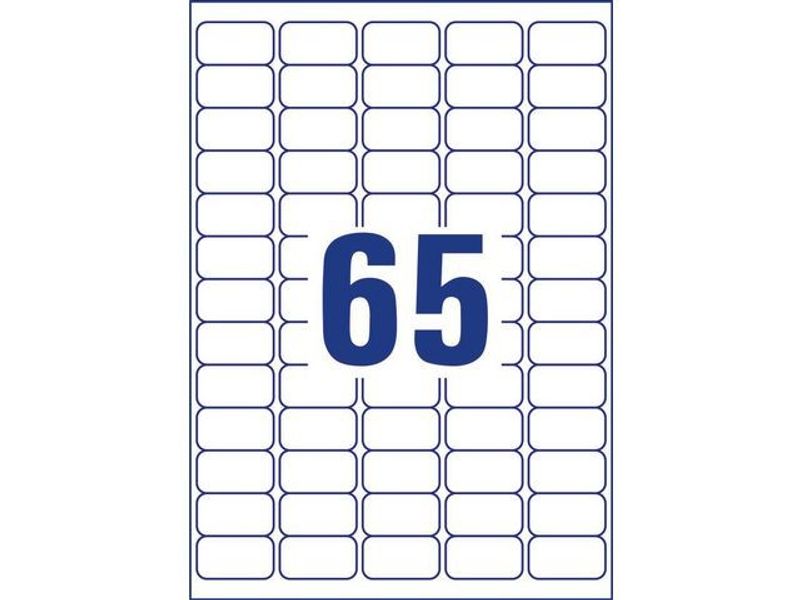 Etikett AVERY WH 38x21mm 3250/fp