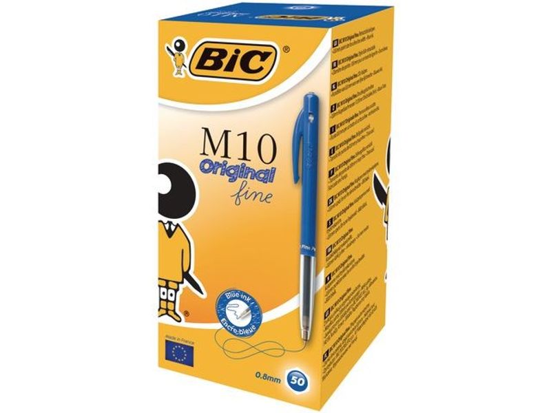 Kulpenna BIC Clic M10 0,7 blå