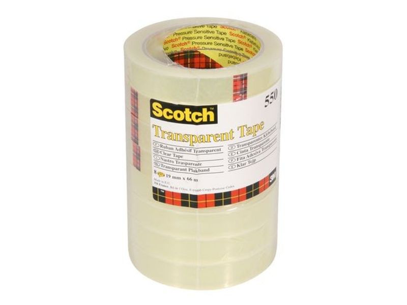 Kontorstejp SCOTCH 550 transp. 66mx19mm