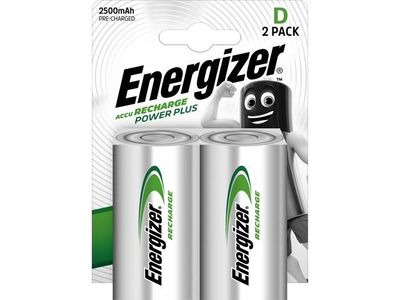 Batteri Laddbar ENERGIZER D HR20 2/fp