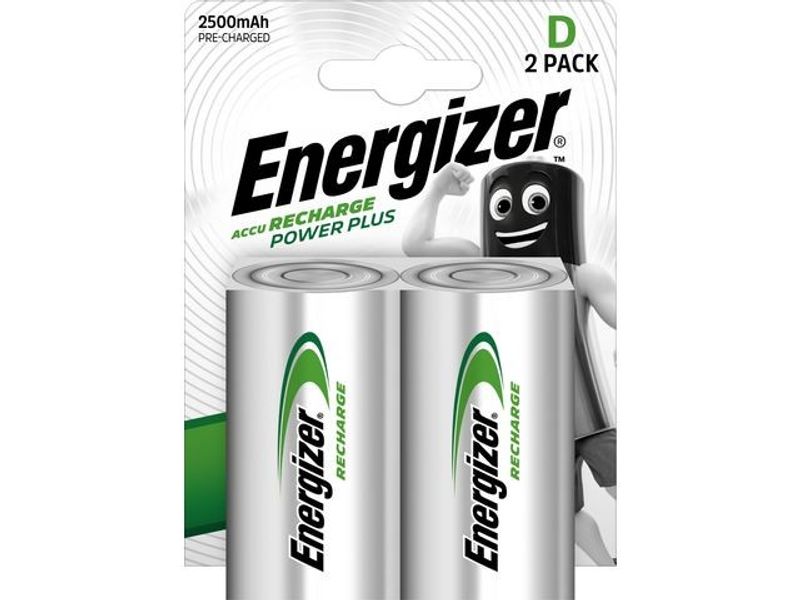 Batteri Laddbar ENERGIZER D HR20 2/fp