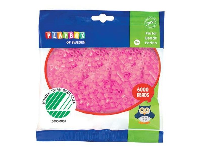 Rörpärlor Rosa 6000st/fp