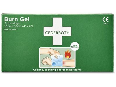 Kompress Burn Gel CEDERROTH 10x10cm 2/fp