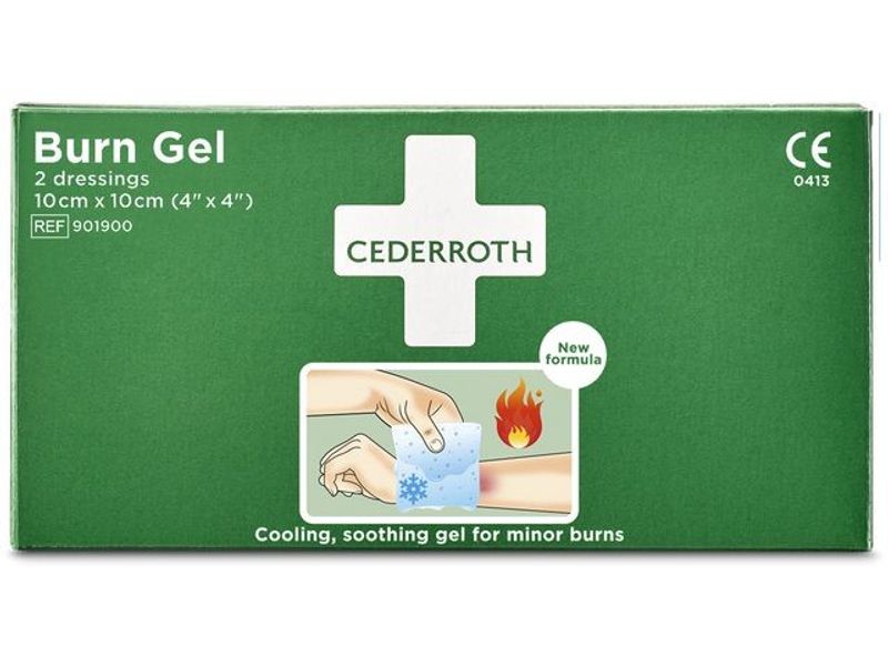 Kompress Burn Gel CEDERROTH 10x10cm 2/fp