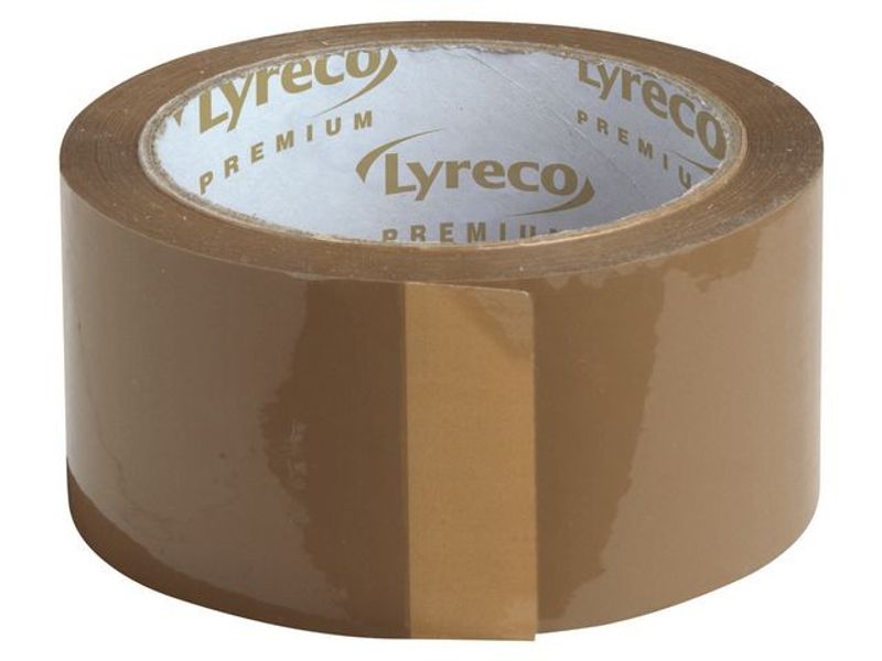 Packtejp LYRECO PP 50mmx66m Brun 6/fp