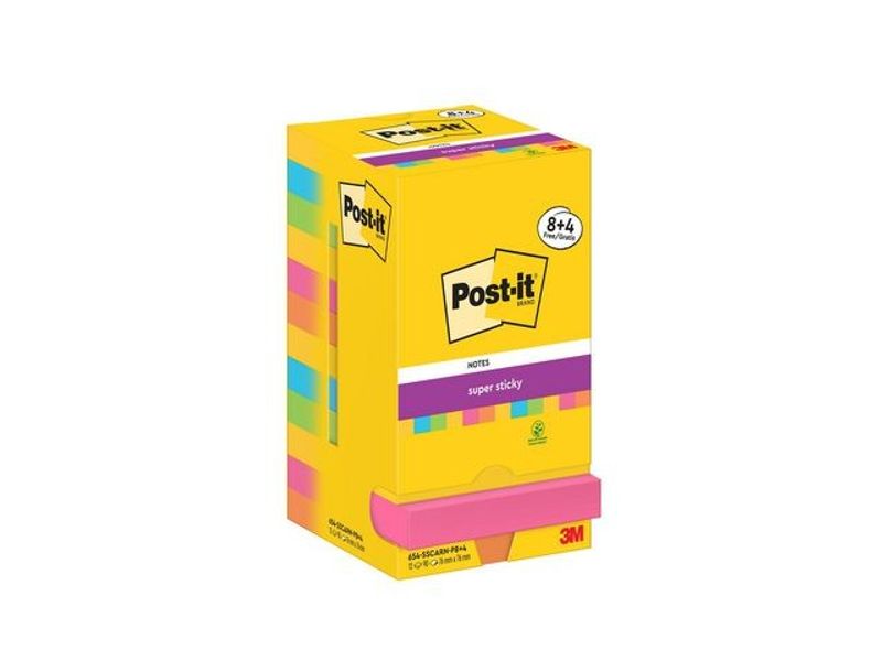 Notes POST-IT SS 76x76mm Carnival 12/fp