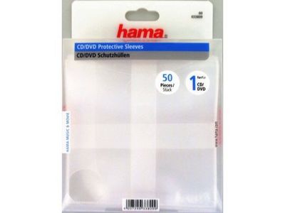 CD/DVD-Fodral HAMA 50/fp transparent