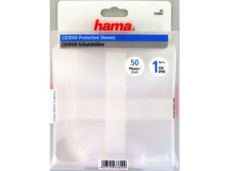 CD/DVD-Fodral HAMA 50/fp transparent