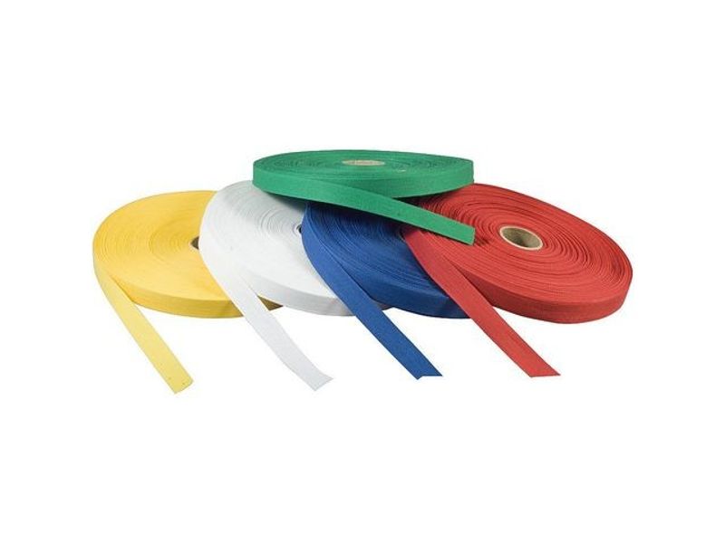 Bomullsband 50mx13mm röd