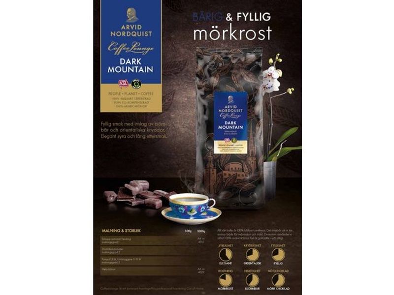 Kaffe ARVID.N Dark Mountain autom 1kg