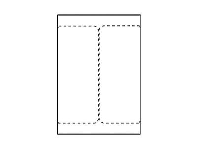 Transportetikett laser 105x220mm 500/fp