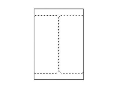 Transportetikett laser 105x220mm 500/fp