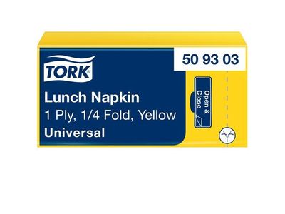 Servett TORK Lunch 1-lags gul 500/fp