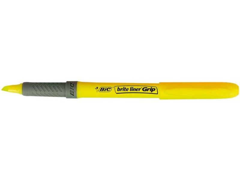 Överstrykningspenna BIC Grip Gul