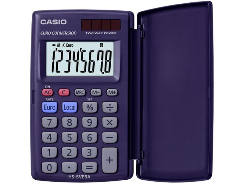 Miniräknare CASIO HS-8VERA svart