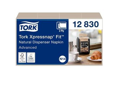 Servett TORK Xpressnap N14 natur 720/fp