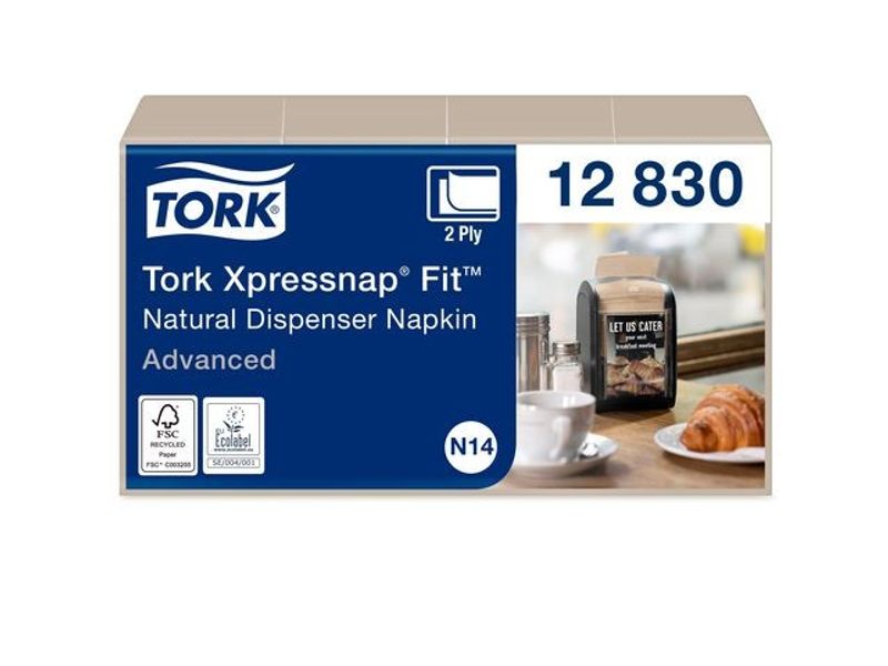 Servett TORK Xpressnap N14 natur 720/fp