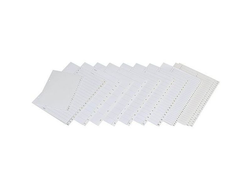 Plastregister A4+ A-Ö 225/240x297mm vit
