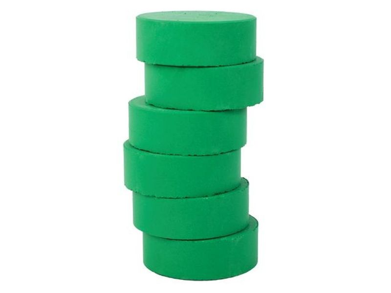 Färgpuckar 57mm, mörkgrön 6/fp