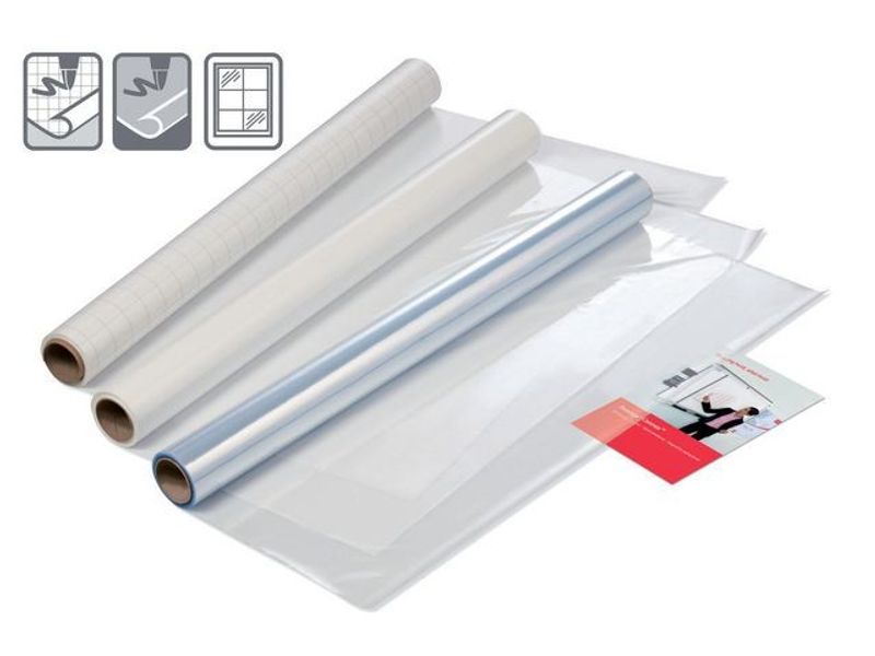 Whiteboard NOBO 80x60cm vit folie 25ark