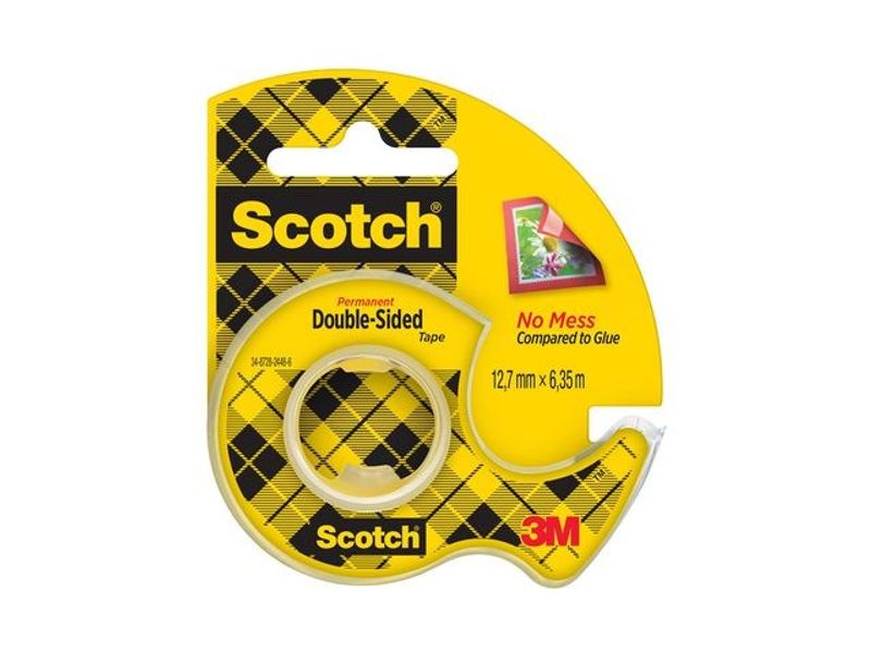 Dubbelhäftande tejp SCOTCH 136D 6mx12mm