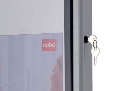 Glasskåp NOBO Premium 4xA4