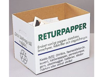 Returpapperslåda 405x265x300mm 32L