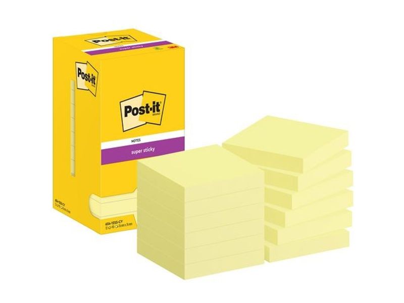 Notes POST-IT SS 76x76mm gul