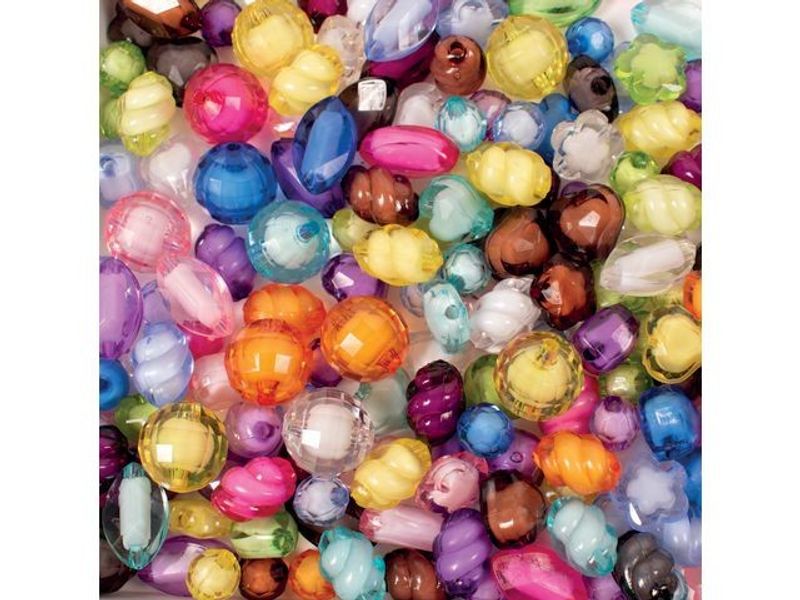 Plastpärlor facett 350/fp