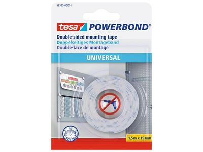 Dubbelhäftande TESA Powerbond 1,5mx19mm