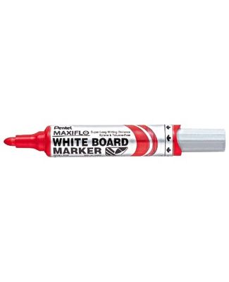 Whiteboardpenna PENTEL Maxiflo rund röd