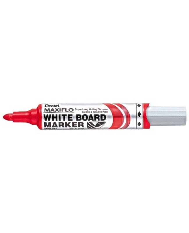 Whiteboardpenna PENTEL Maxiflo rund röd