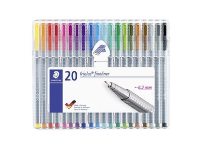 Fineliner STAEDTLER triplus 20 färger