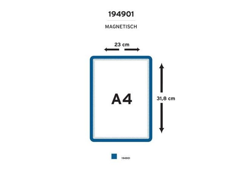 Magnetram DJOIS A4 svart 2/fp